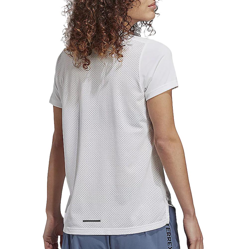 T-Shirt Blanc Femme Adidas Agr vue 2
