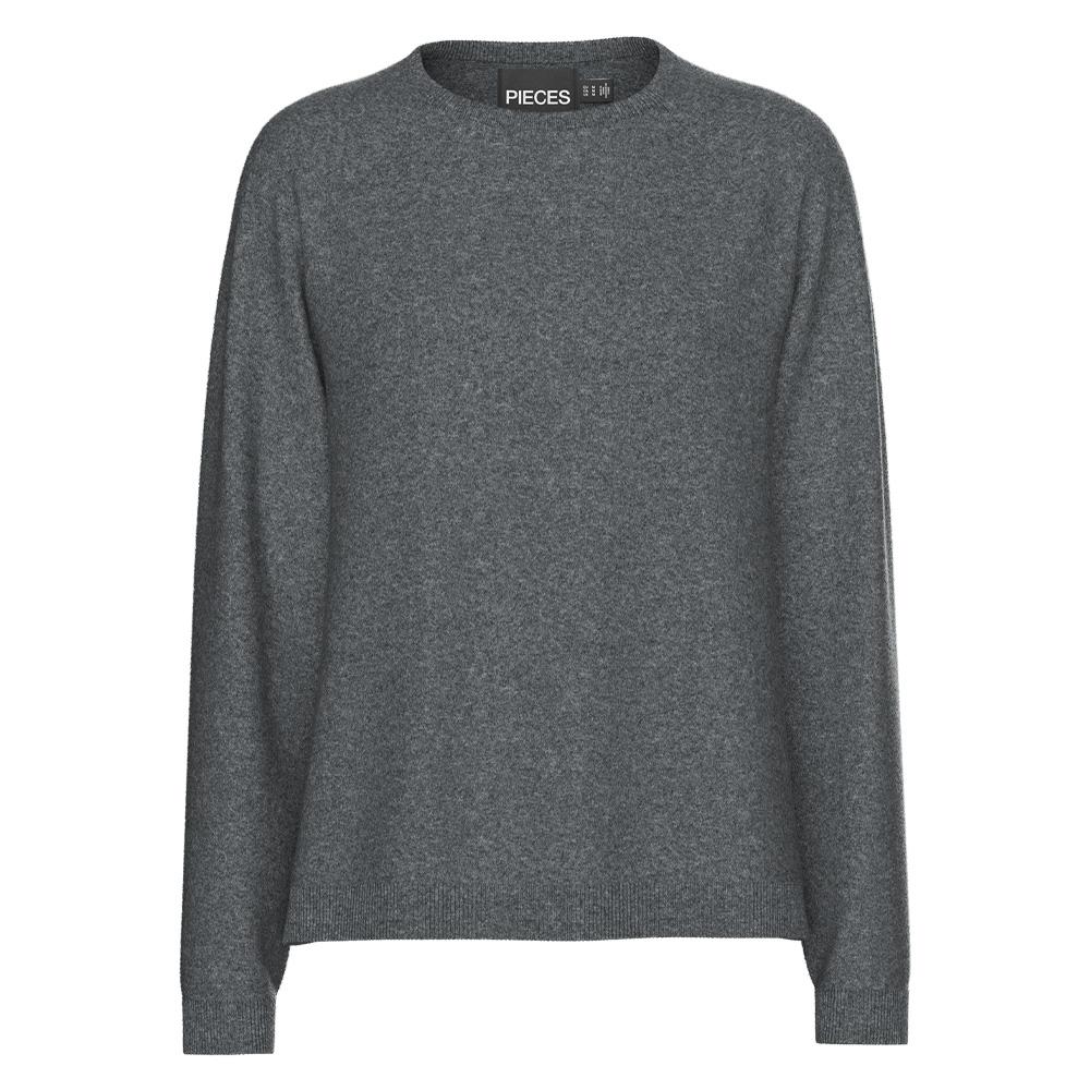 Jersey gris de mujer Pieces Bree Knit barato