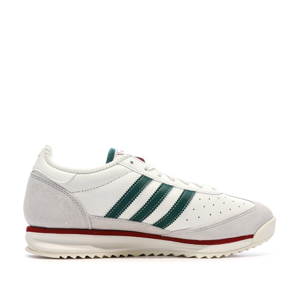 Zapatillas verdes/blancas/burdeos para hombre Adidas SL 72 ver 2