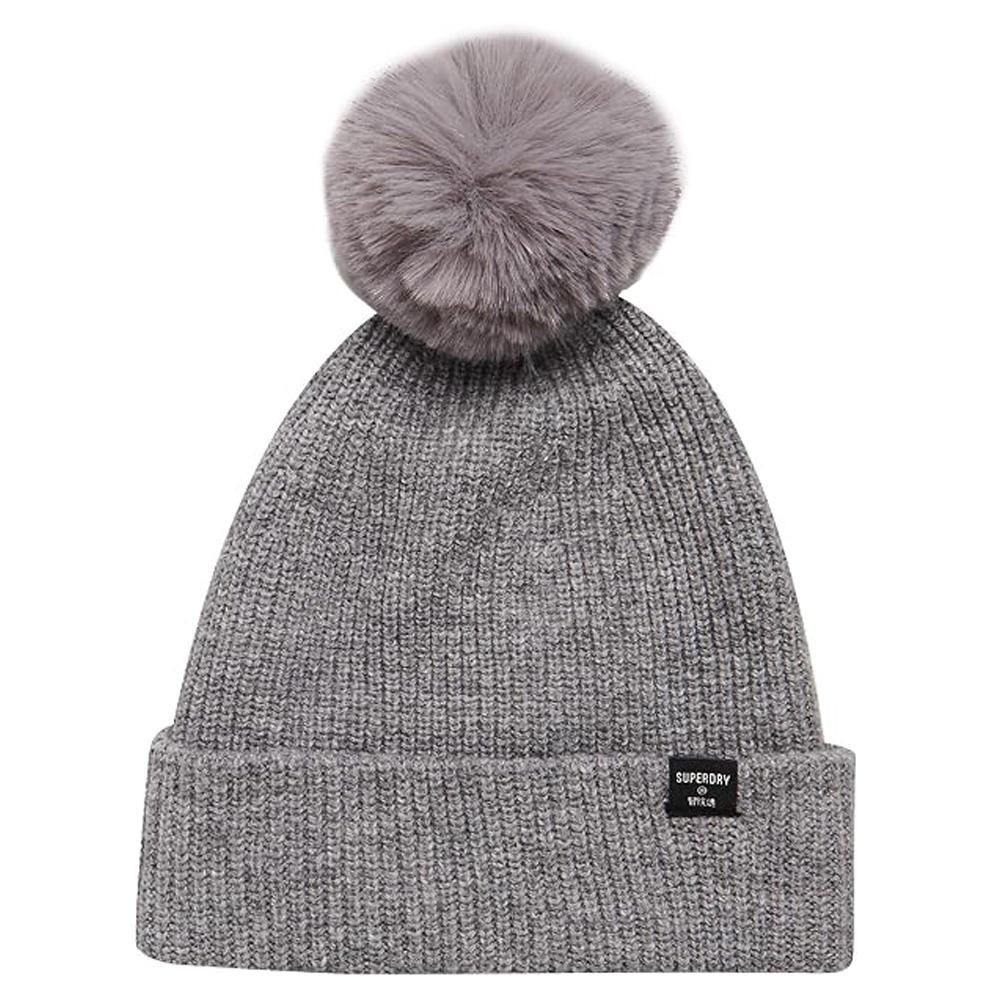 Gorro gris para hombre Superdry Heritage barato
