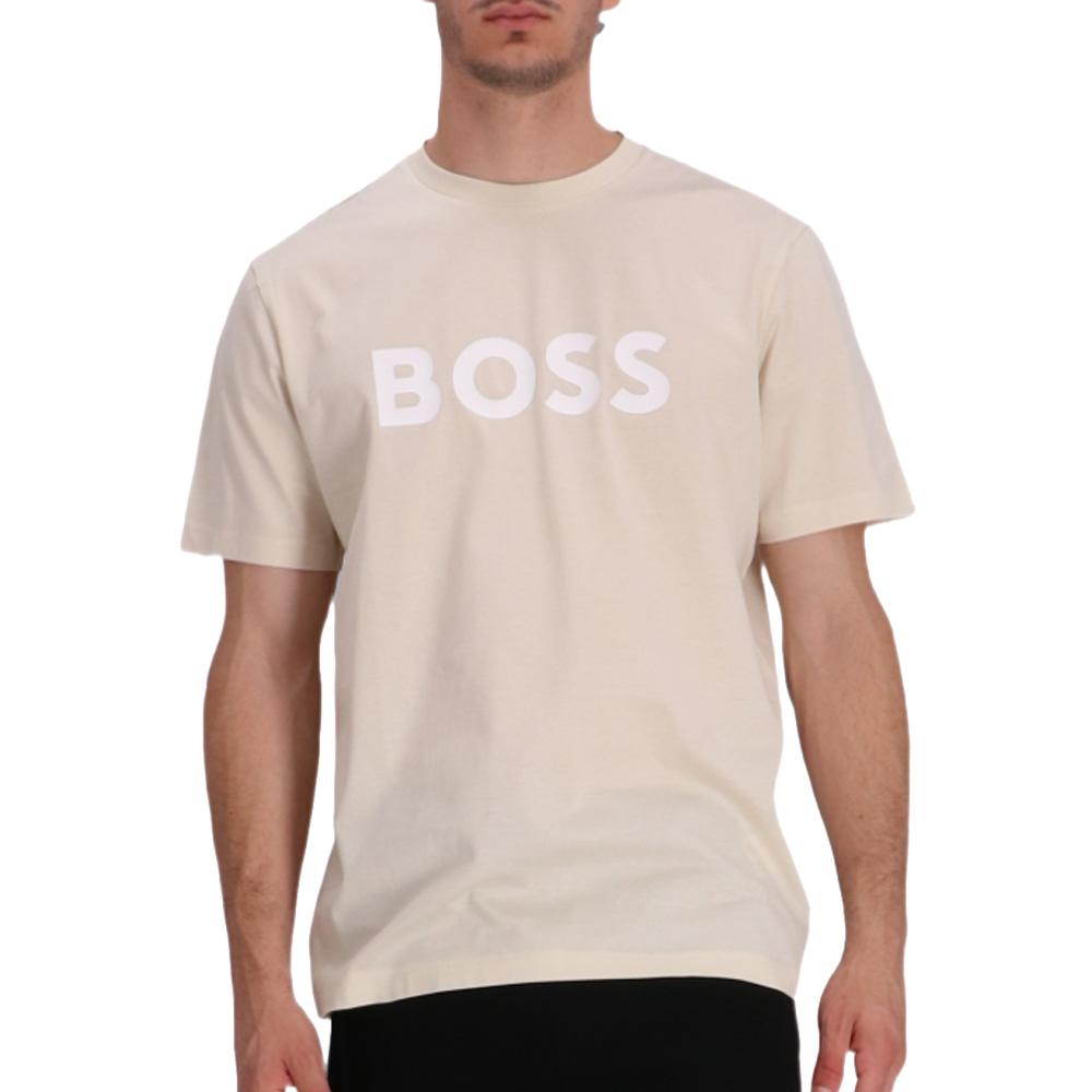Beiges Herren-T-Shirt von Hugo Boss, Tiburt 354 günstig