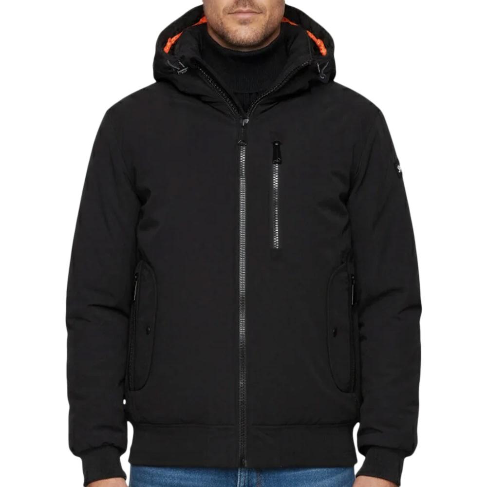 Blouson Noir à capuche Schott DYLAN pas cher