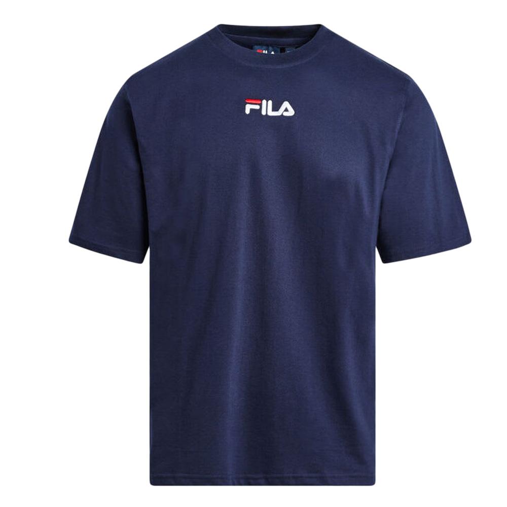 Camiseta Fila Embroidere Azul Marino, Hombre barato