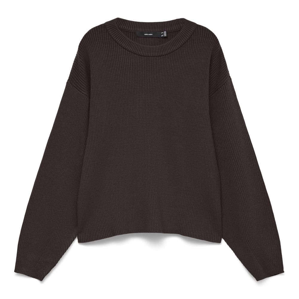 Pull Marron Foncé Femme Vero Moda Gold Lux pas cher