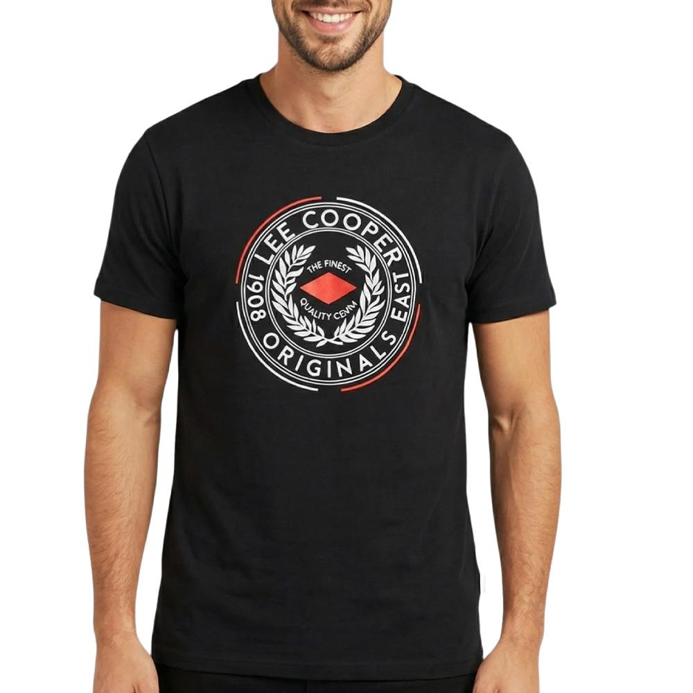 T-Shirt Noir Lee Cooper LCN822 pas cher