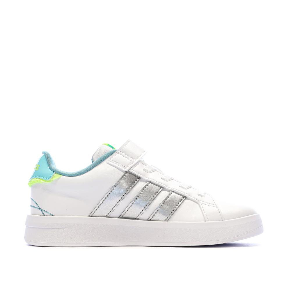 Zapatillas blancas para niña Adidas Grand Court 3.0 Girls ver 2
