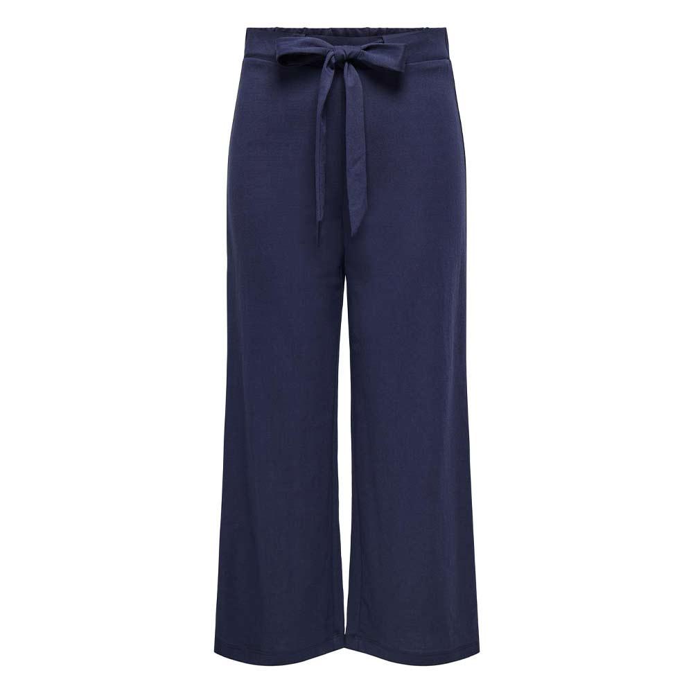 Pantalones fluidos azul marino para mujer JDY Rebekka barato