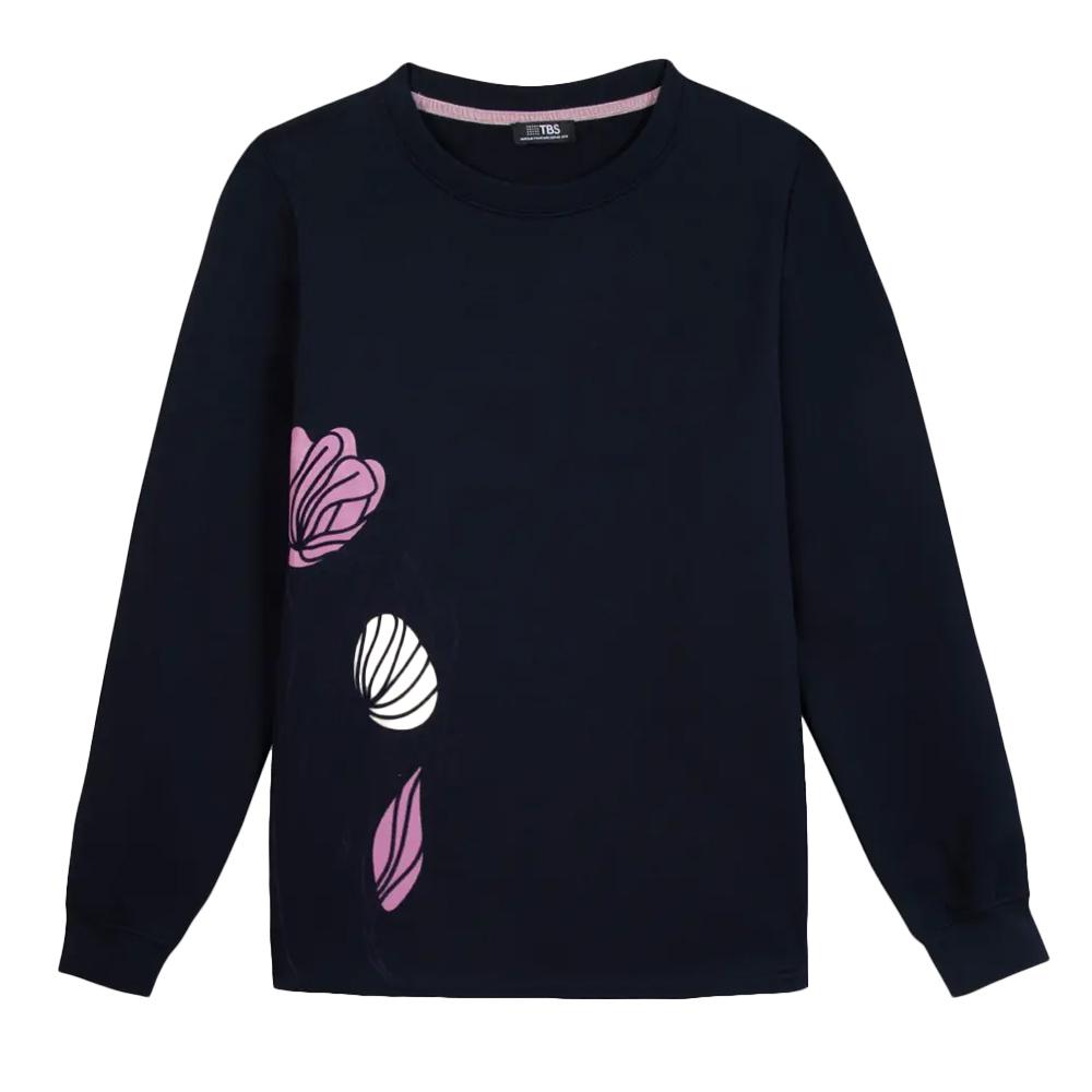 Sudadera azul marino para mujer TBS HILDARON barato