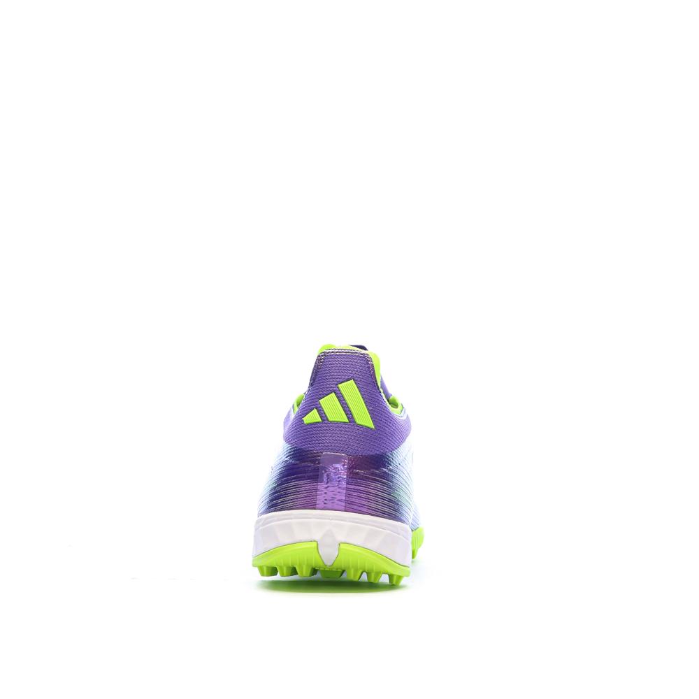 Chaussures de Foot Violet/Jaune Adidas F50 League TF vue 3