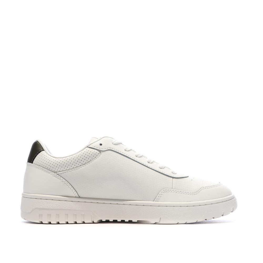 Baskets Blanches/Olive Homme Tommy Hilfiger Th Hi Vulc vue 2