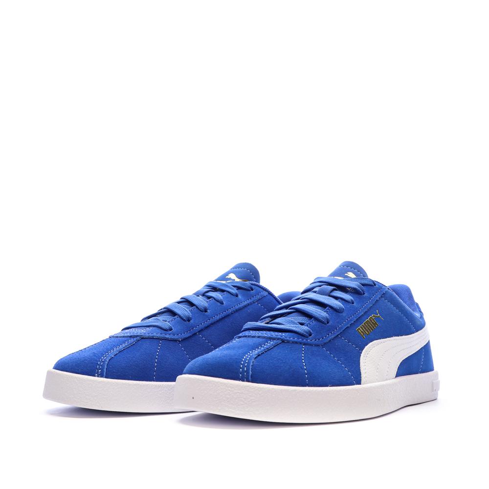 Zapatillas azules de mujer Puma Club ver 6