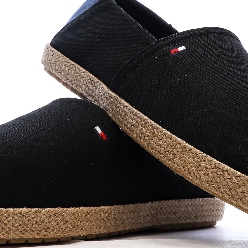 Espadrillas negras/azules para hombre Tommy Hilfiger Core ver 7