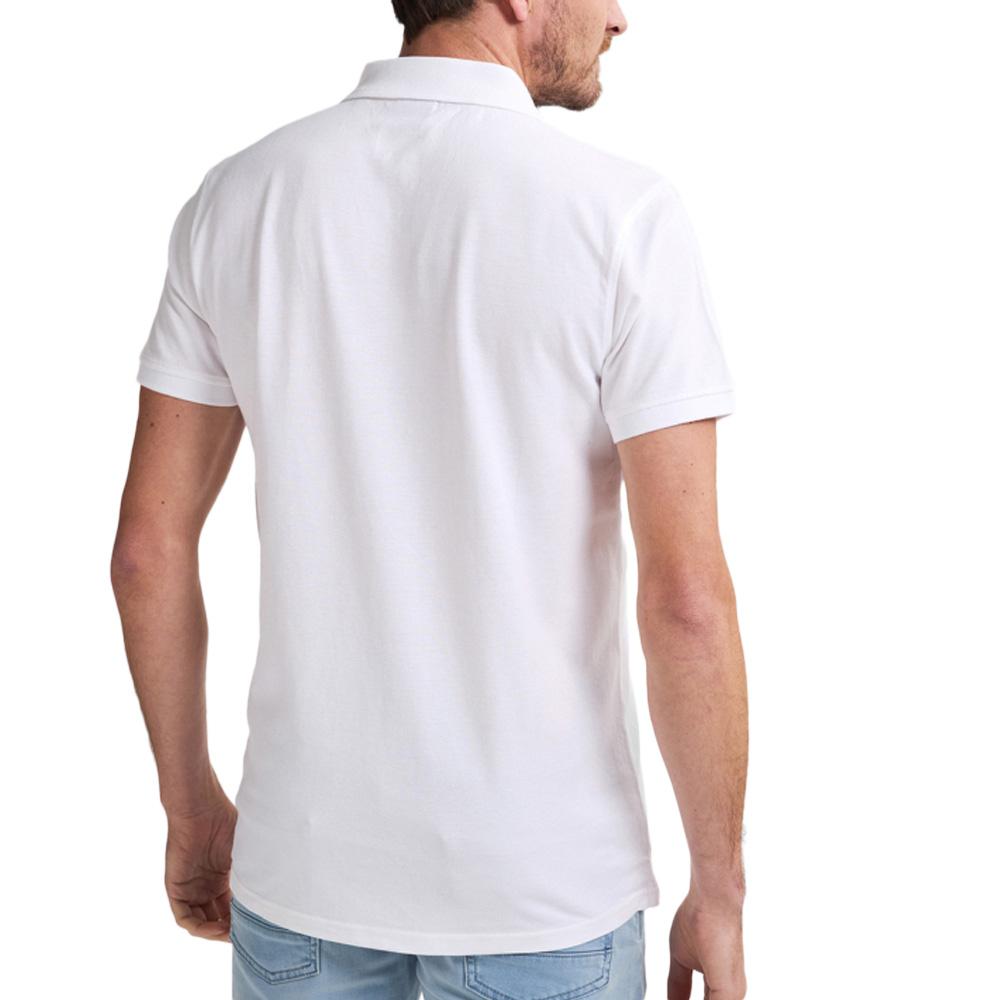 Polo Blanc Homme Petrol Industries 0000 vue 2