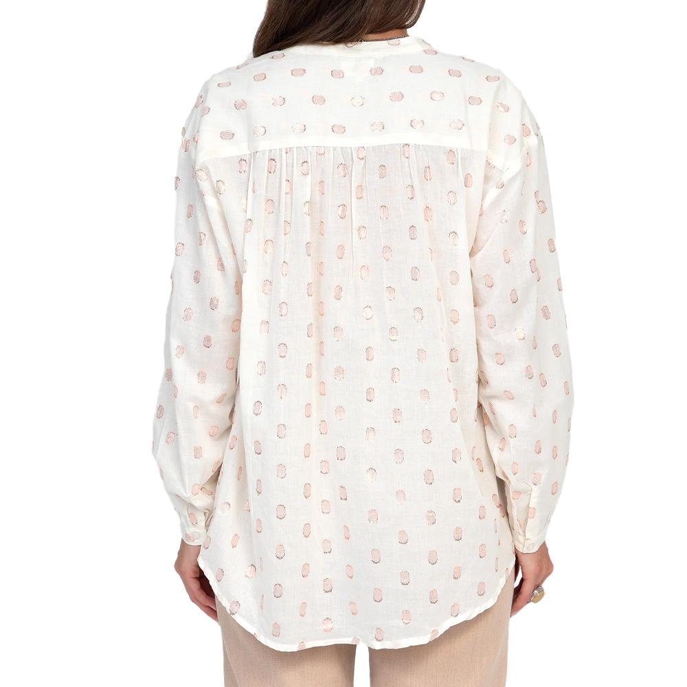 An'ge Ambre Women's Ecru/Rose Shirt Photo of the Espace des Marques %store% store - view of %key%