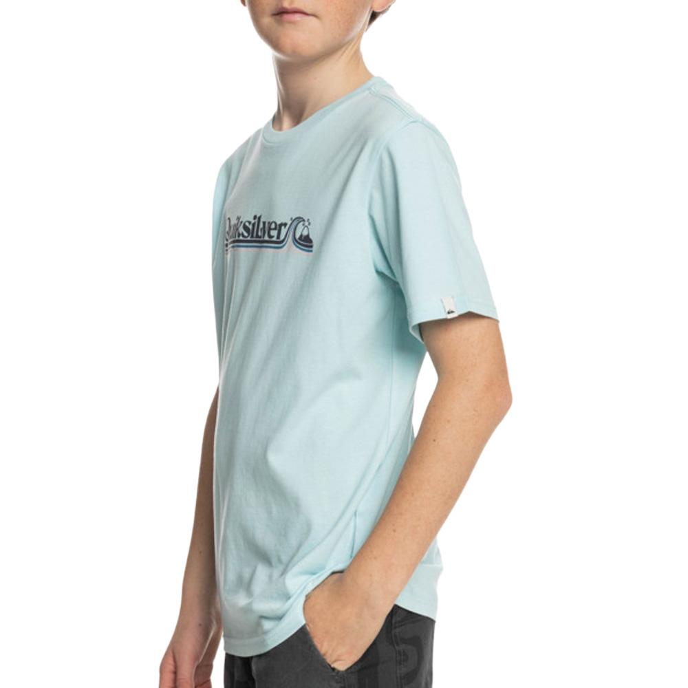 T-Shirt Bleu Homme Quiksilver Alllinedup vue 2