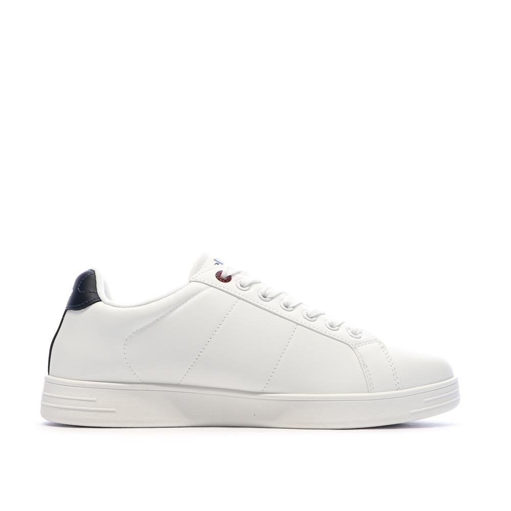Zapatillas blancas y azul marino para hombre Ellesse Jacob Defender ver 2