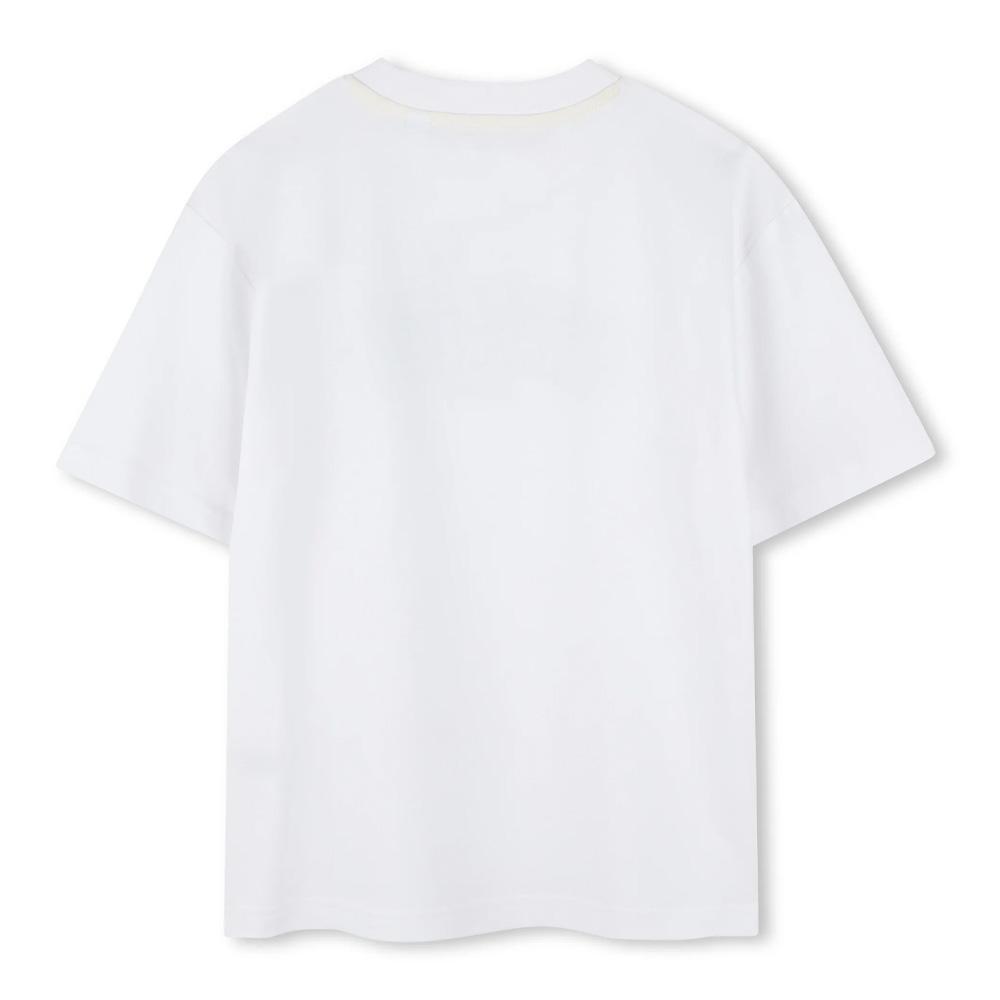 T-Shirt Blanc Garçon Timberland T60430 White vue 2