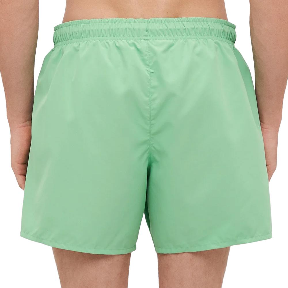 Grüne Badeshorts für Herren von Lacoste – Längen Ansicht 2