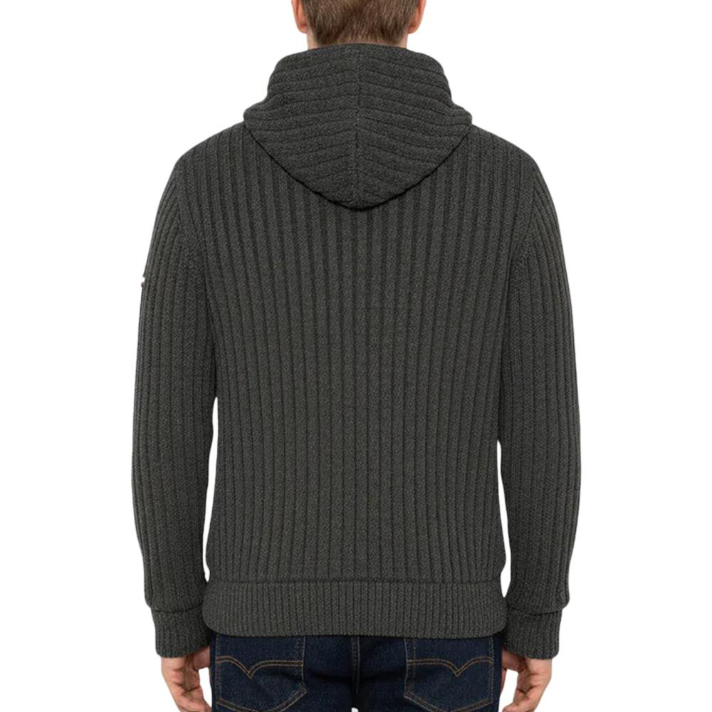 Veste en Sherpa Zippé GriseHomme Schott PLENZO vue 3