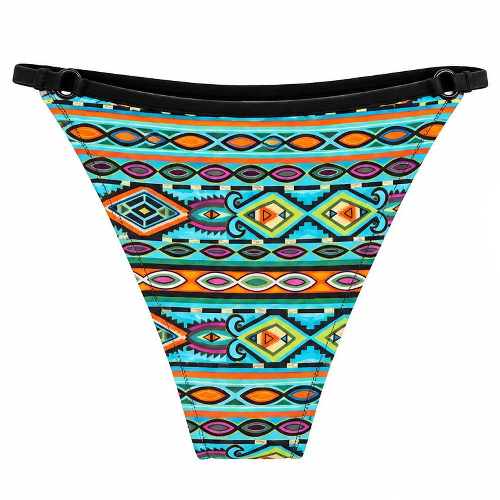 Badehose in Türkis/Schwarz „Grain de Sable“ von Kim Ansicht 2