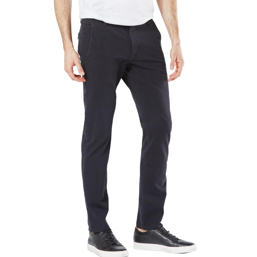 Pantalones pitillo grises para hombre Dockers Alpha Khaki 360 barato