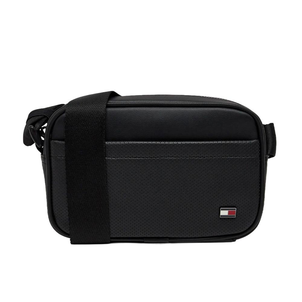 Bolso negro de hombre Tommy Hilfiger Foundation Camera barato