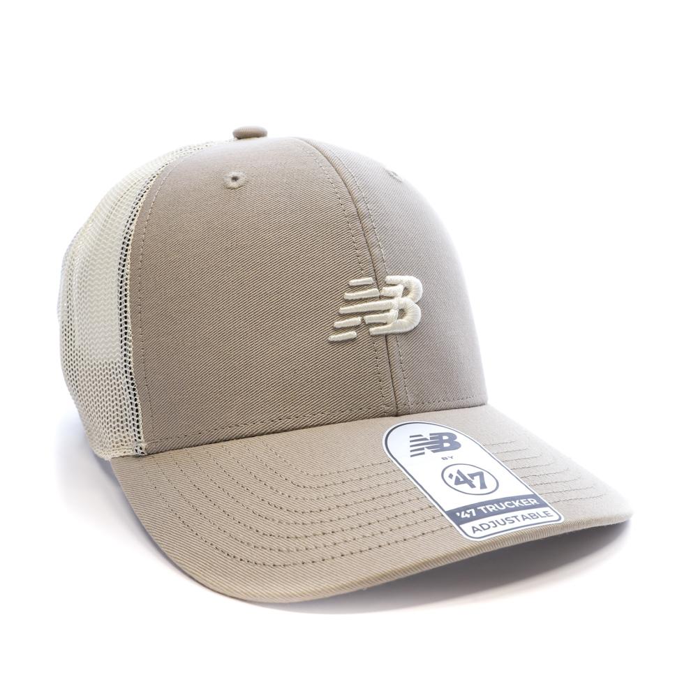 Gorra beige para hombre New Balance Core 47 Trucker ver 2