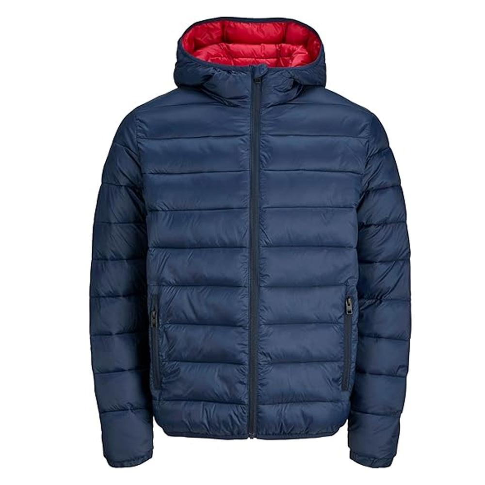 Chaqueta de pluma Jack &amp; Jones Wilsons Azul Marino/Rojo, Hombre barato