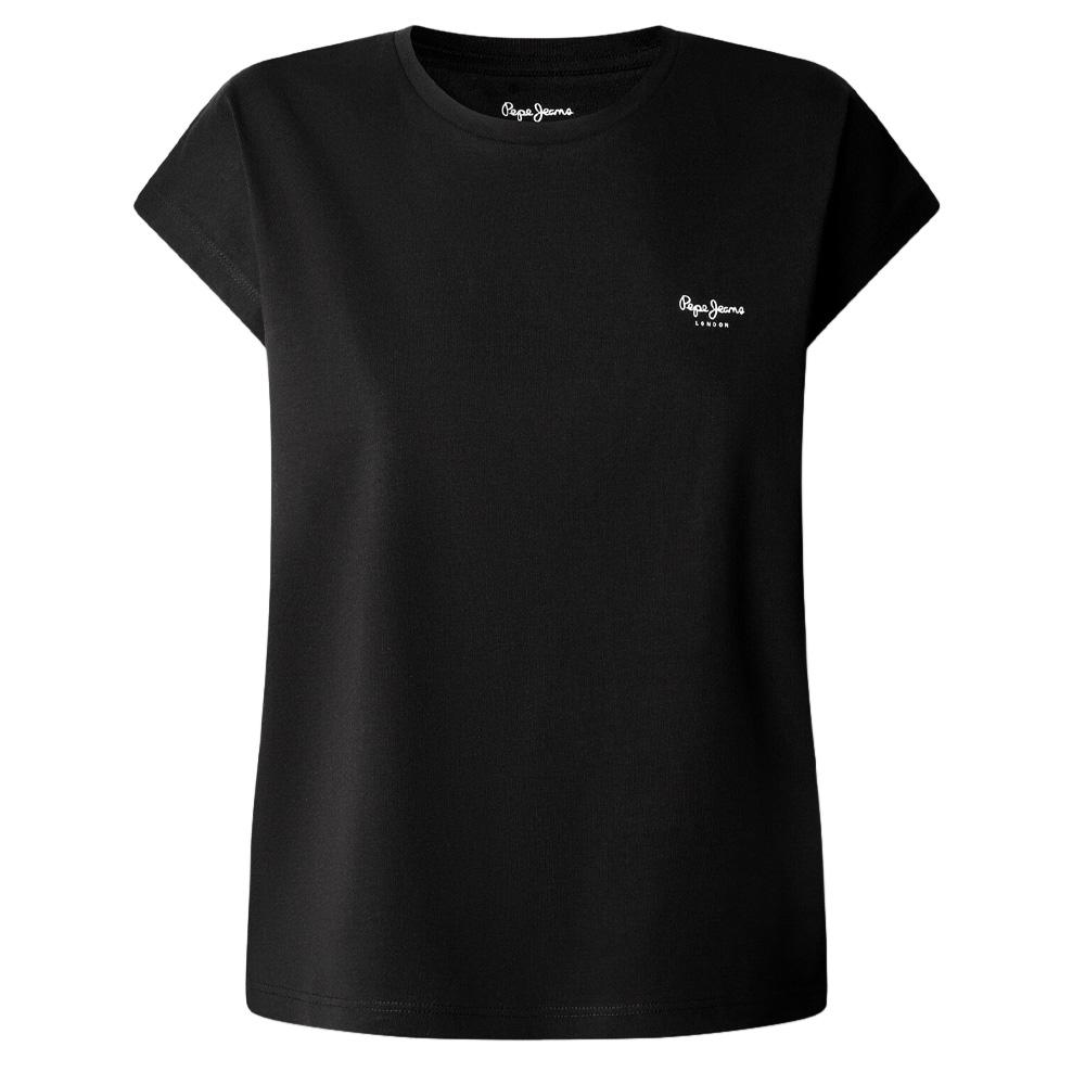 Camiseta negra de mujer Pepe Jeans Blooma ver 3