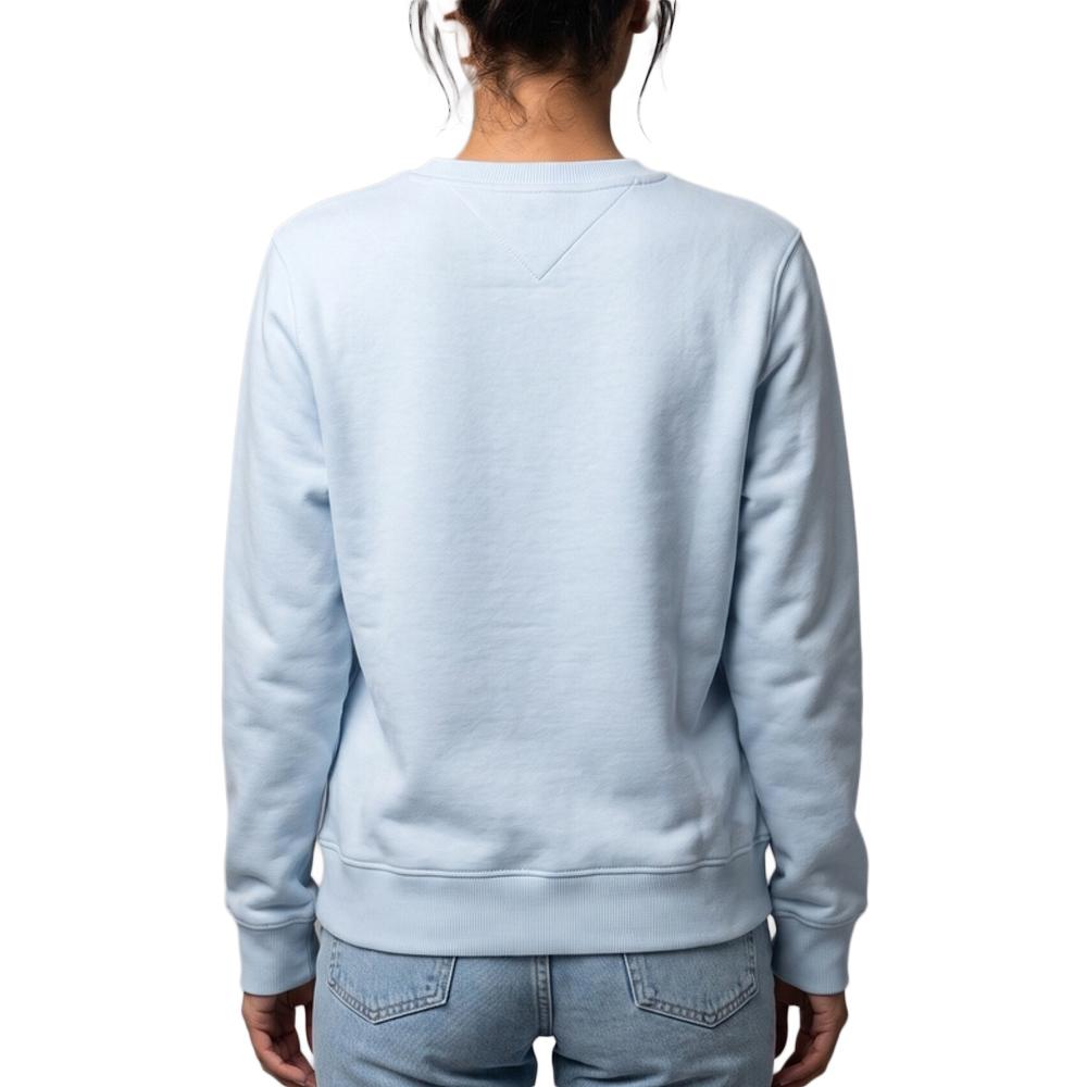 Hellblaues Damen-Sweatshirt Tommy Hilfiger Flag Crew1 Ansicht 2