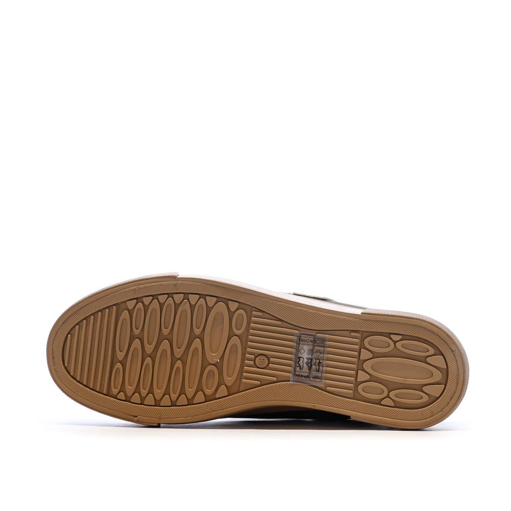 Zapatillas de plataforma caqui para mujer Kaporal Clovia ver 5