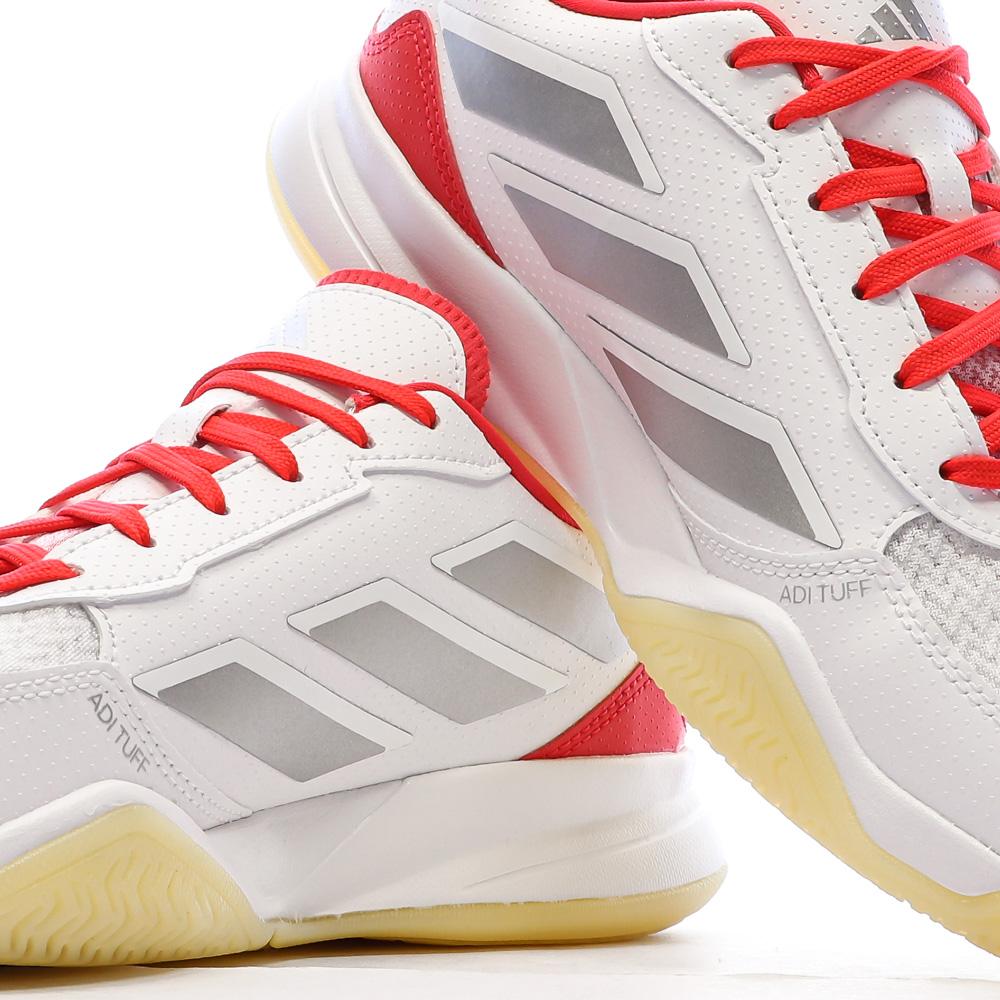 Adidas Avaflash Damen Tennisschuh Weiß/Rot Ansicht 7