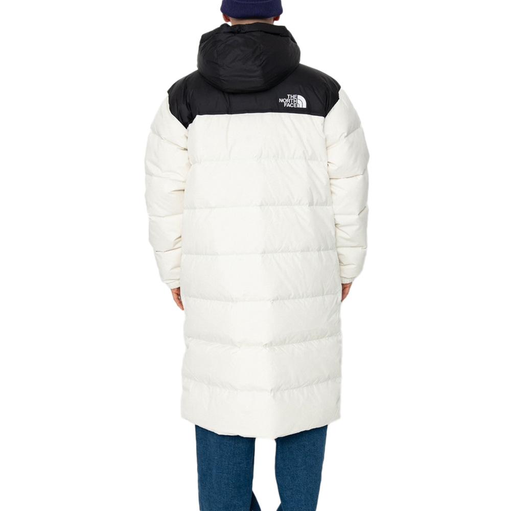 Parka larga The North Face Nuptse, blanco/negro, hombre ver 2