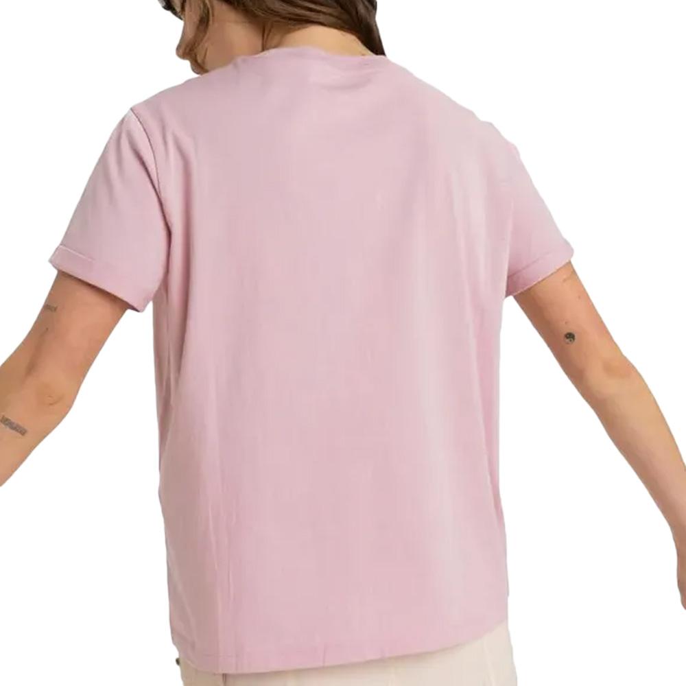 Women's Pale Pink T-Shirt Roxy Ocean Regular Photo of the Espace des Marques %store% store - view of %key%