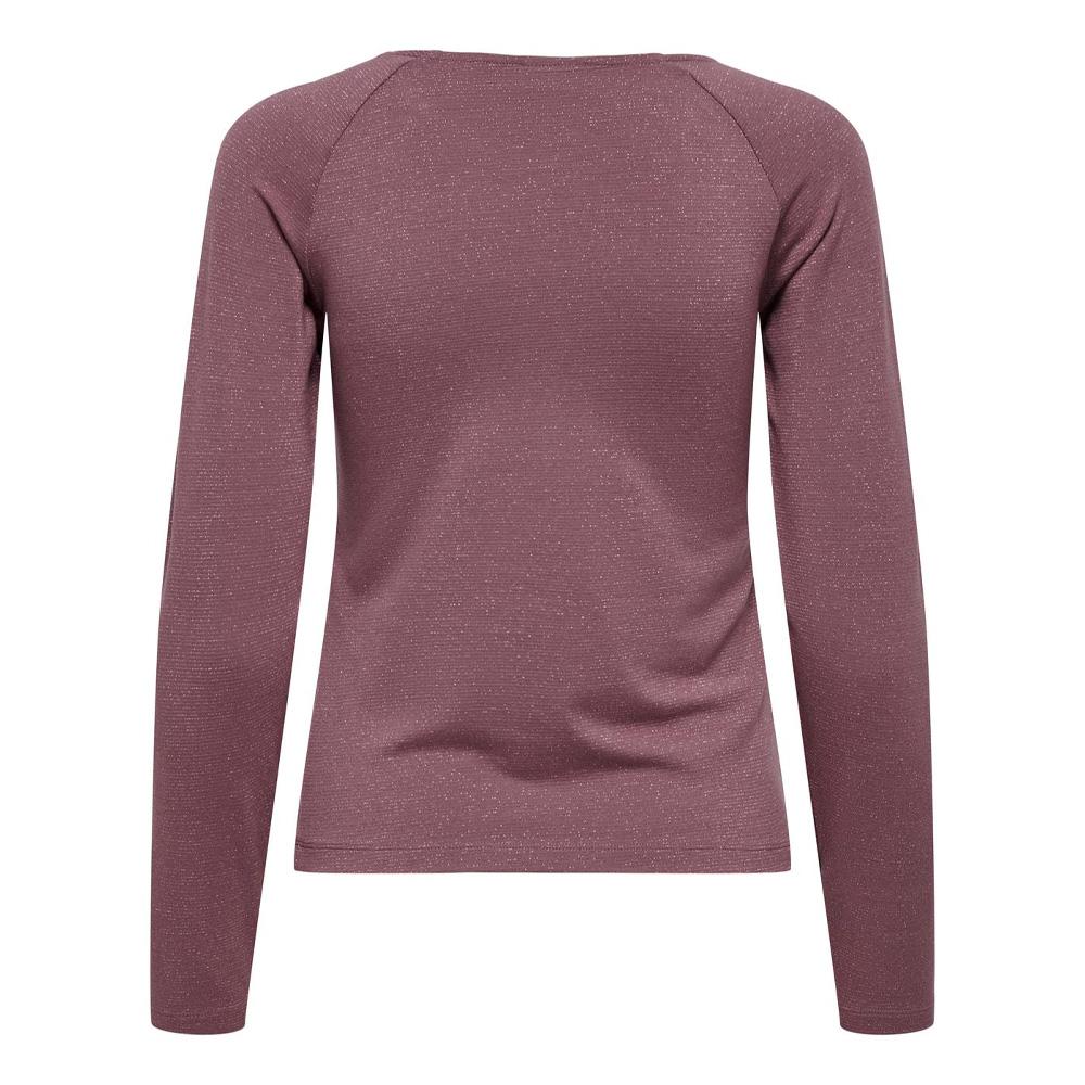 T-Shirt Manches Longues Rose Femme JDY Kaiser vue 2