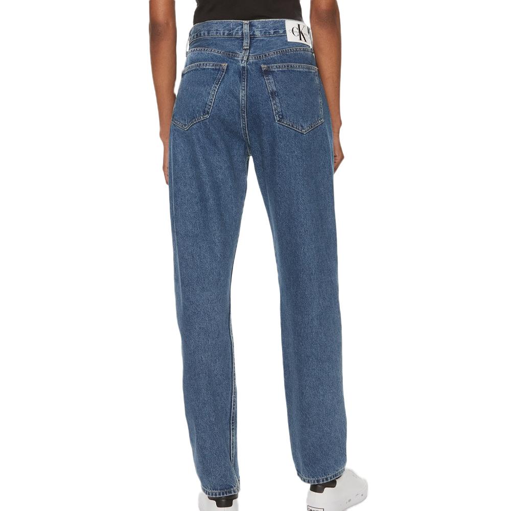 Jean Straight Fit Bleu Femme Calvin Klein Authentic vue 2