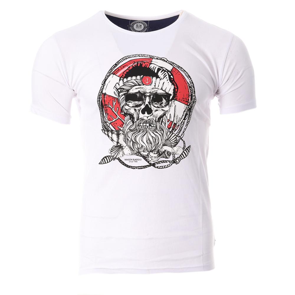 T-Shirt Weiß Mann Das Haus Blaggio MORO günstig