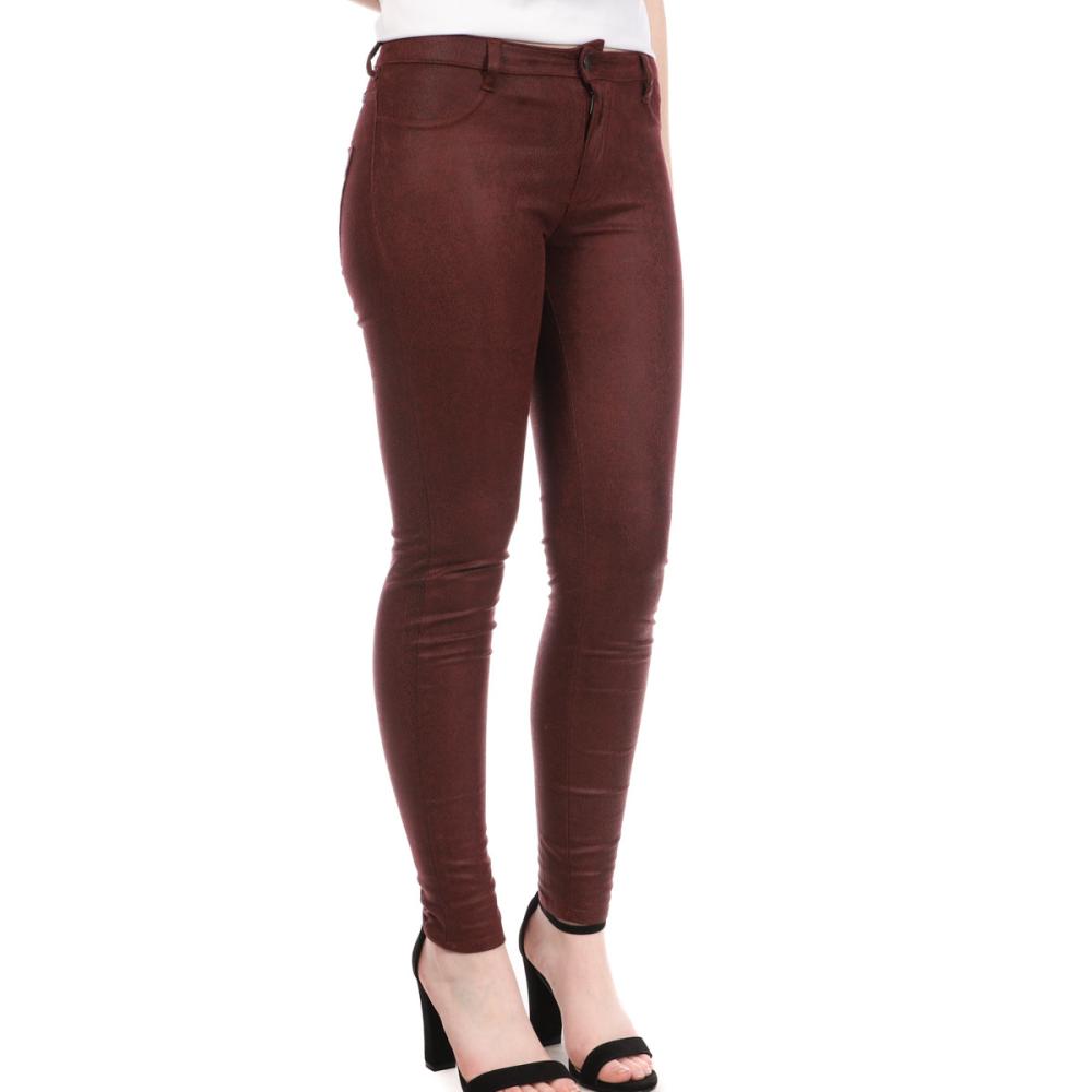 Jegging Mujer Burdeos Teddy Smith The Jeg Rise Skin barato