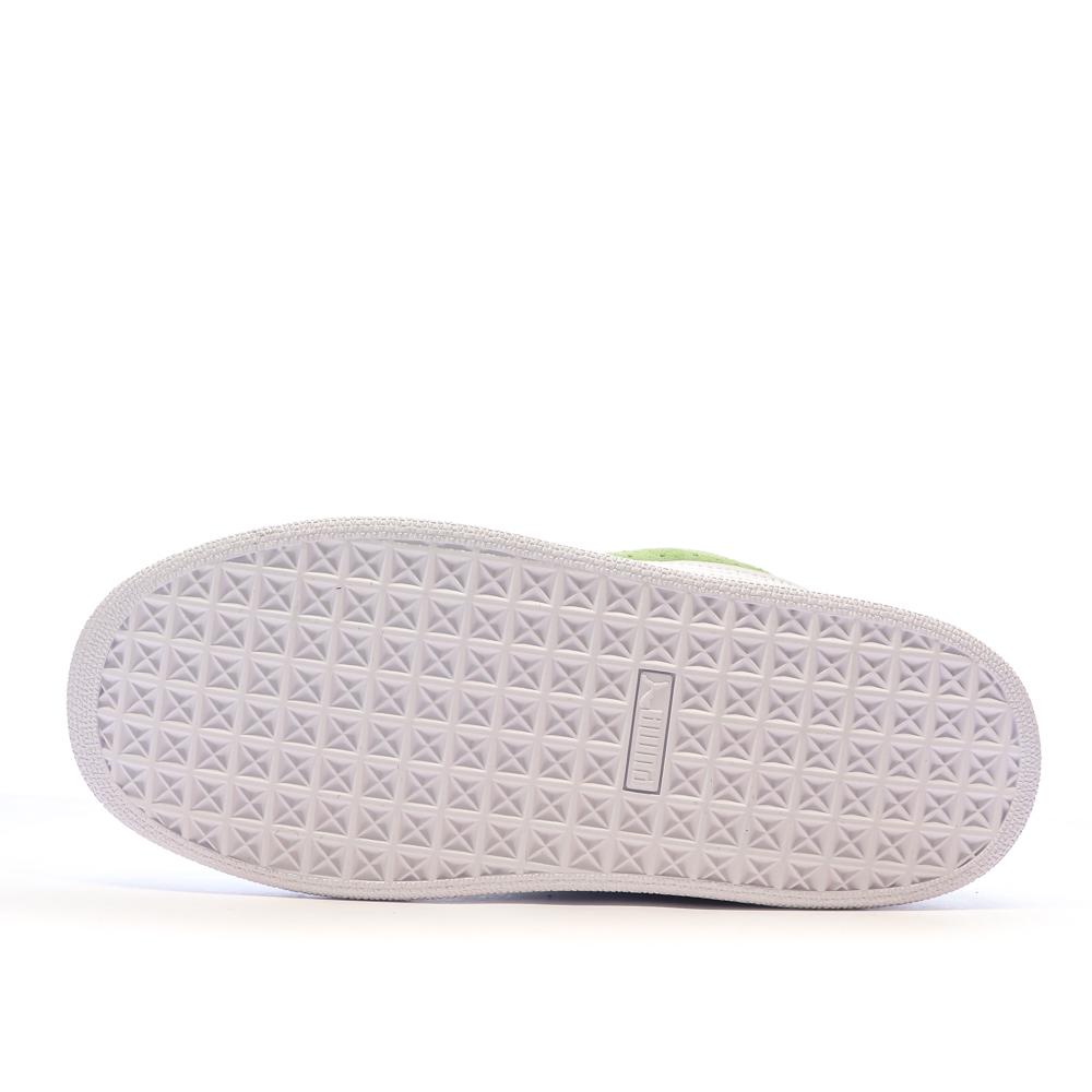 Baskets Vert/Blanc Femme Puma Suede XL vue 5