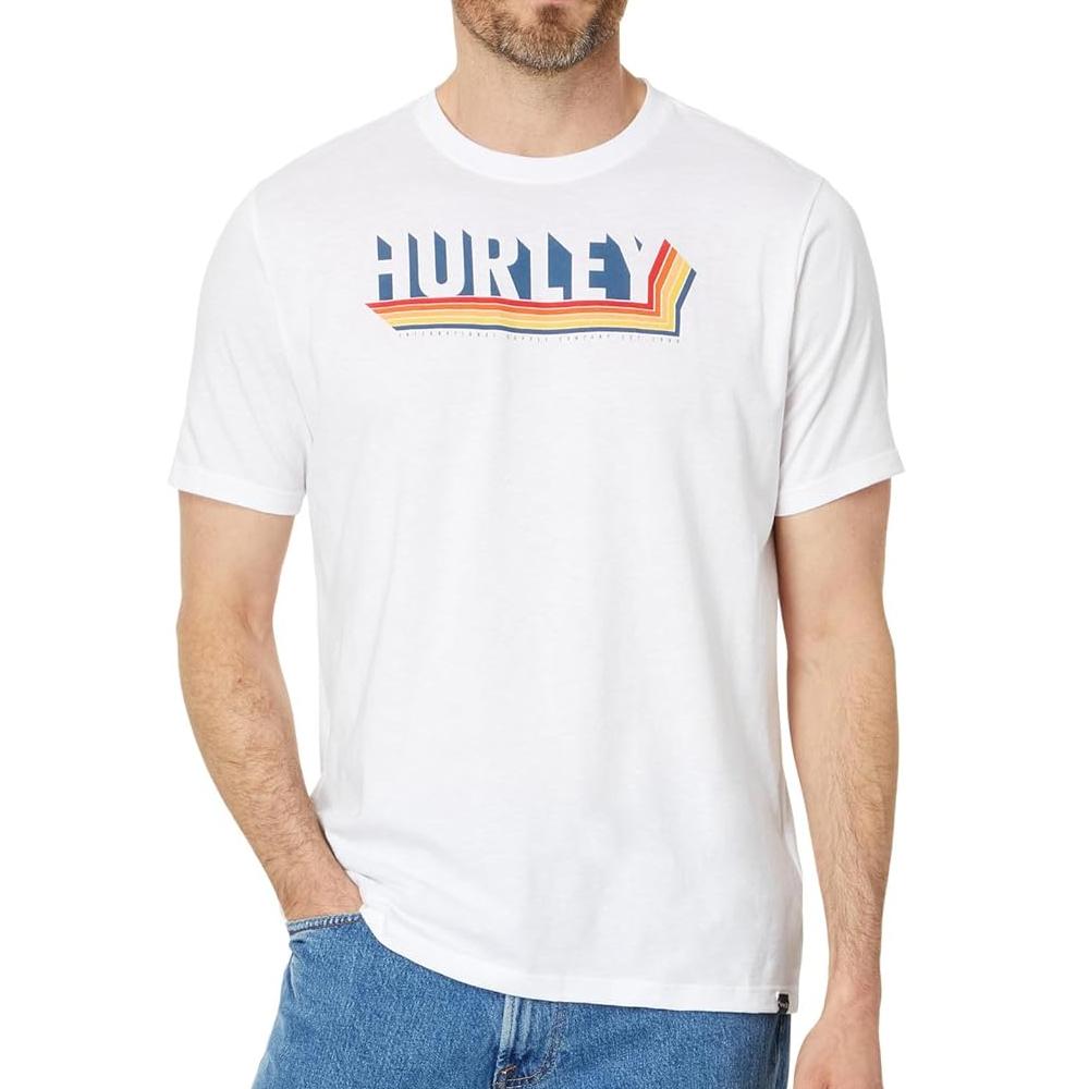 Hurley Shadow Blinds Men's White T-Shirt affordable