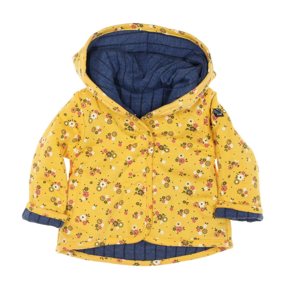 Chaqueta reversible niña azul/amarillo floral EOM Ezeima ver 3