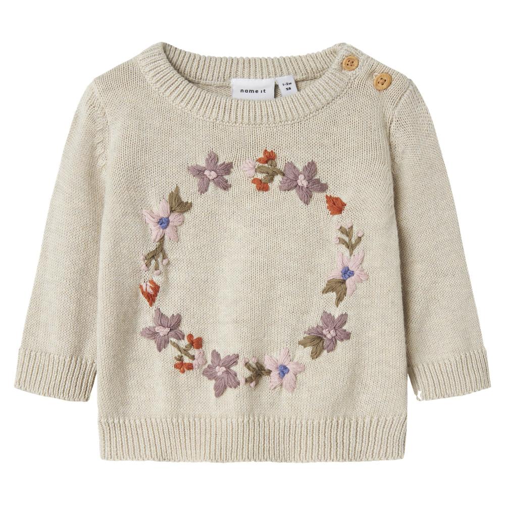 Girl's ecru jumper Name it Fopair affordable