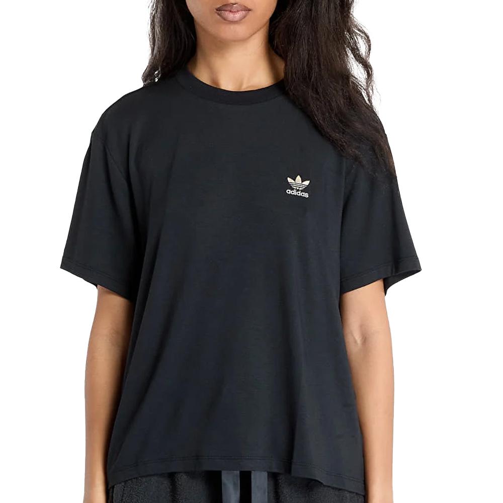 Camiseta Adidas Trefoil Negra, Mujer barato