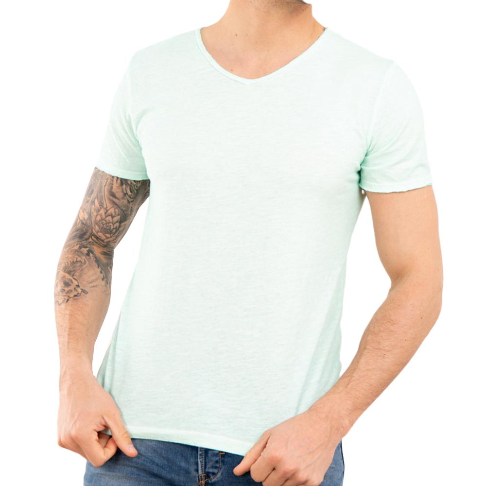 T-Shirt Vert d'Eau Homme Paname Brothers Tom günstig