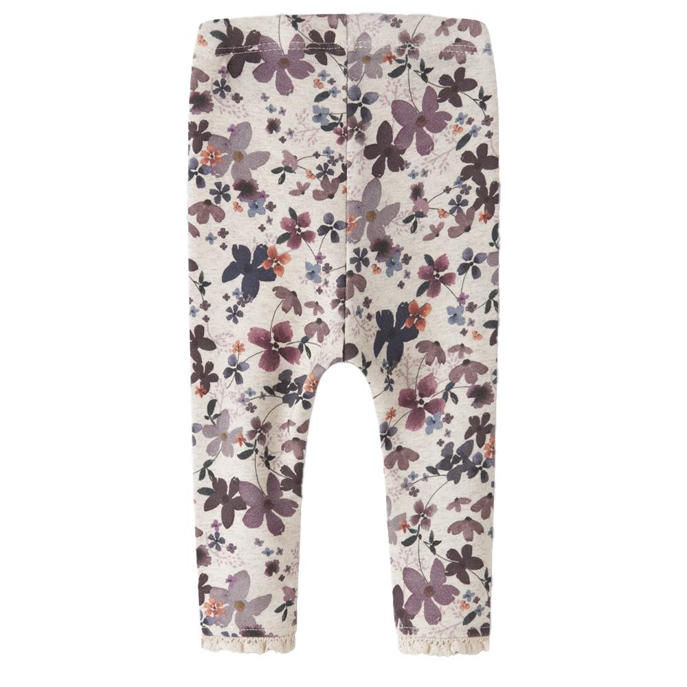 Legging gris/malva para niña Name it Aline ver 2