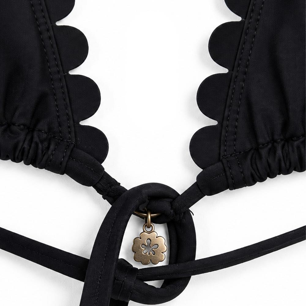 Top de bañador negro para mujer Grain de Sable Alexa ver 2