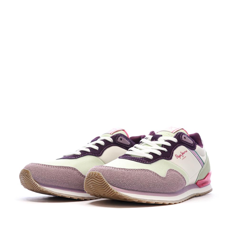 Violette Sneaker für Damen von Pepe Jeans London Band Ansicht 6