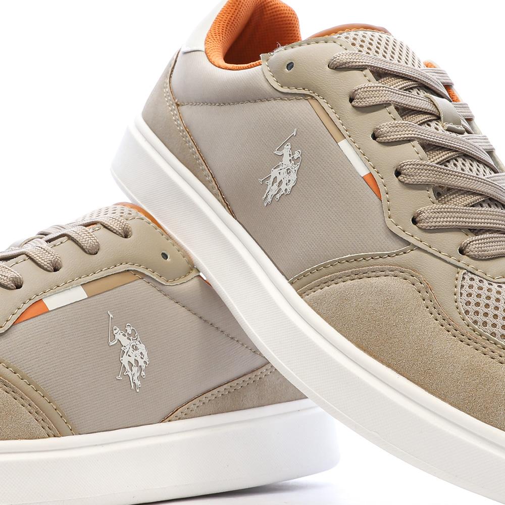 Baskets Beiges/oranges Homme US Polo ASSN Sneaker vue 7