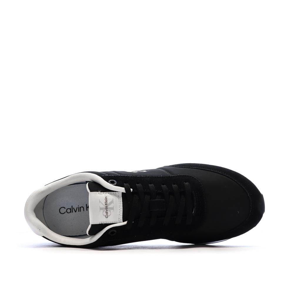 Baskets Noir Homme Calvin Klein Jeans Retro Runner vue 4