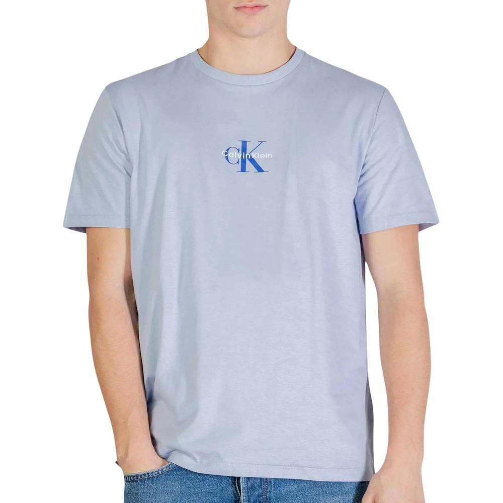 T-Shirt Blau Herren Calvin Klein Jeans 30s Micro günstig